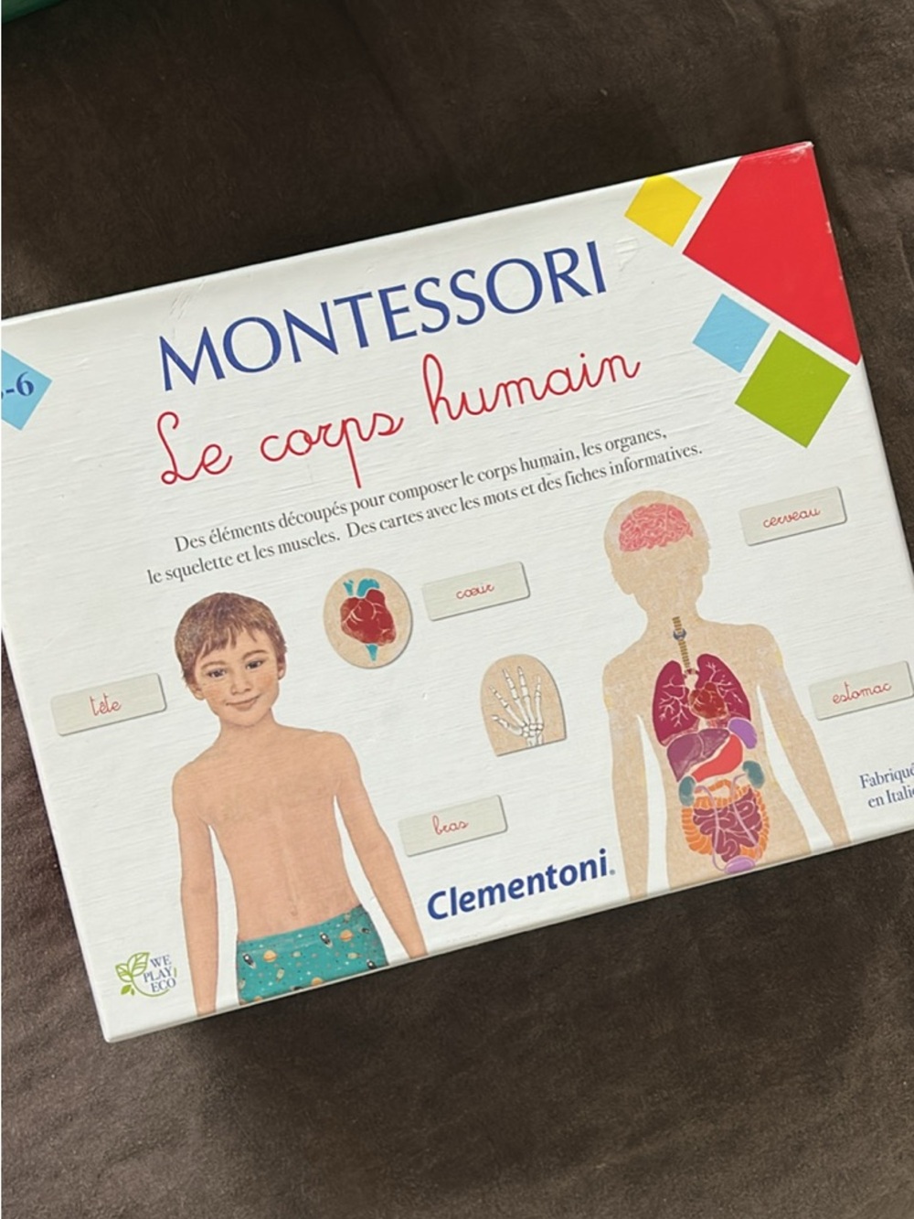 Clementoni Montessori "Le corps humain" Educational Puzzle